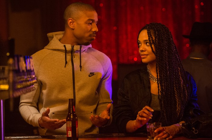 Michael B. Jordan in a bar