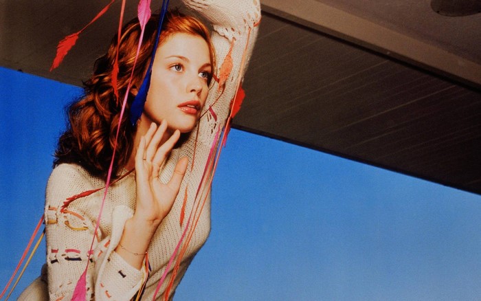 Liv Tyler with Feathers