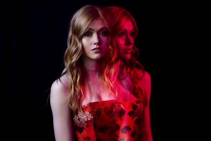 Katherine McNamara in Red Dress