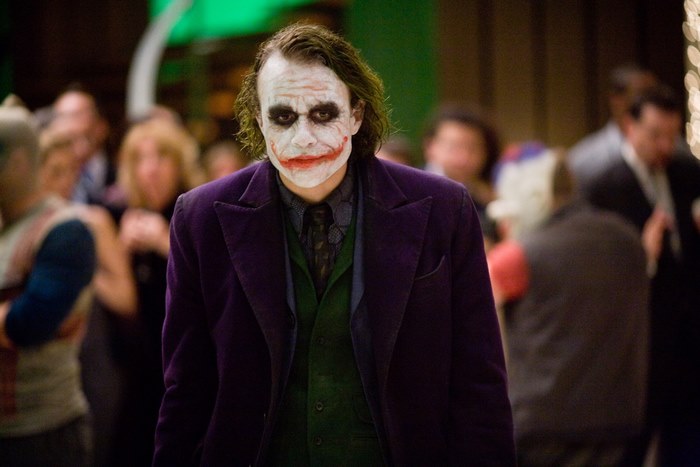 Heath Ledger as the Joker in The Dark Knight