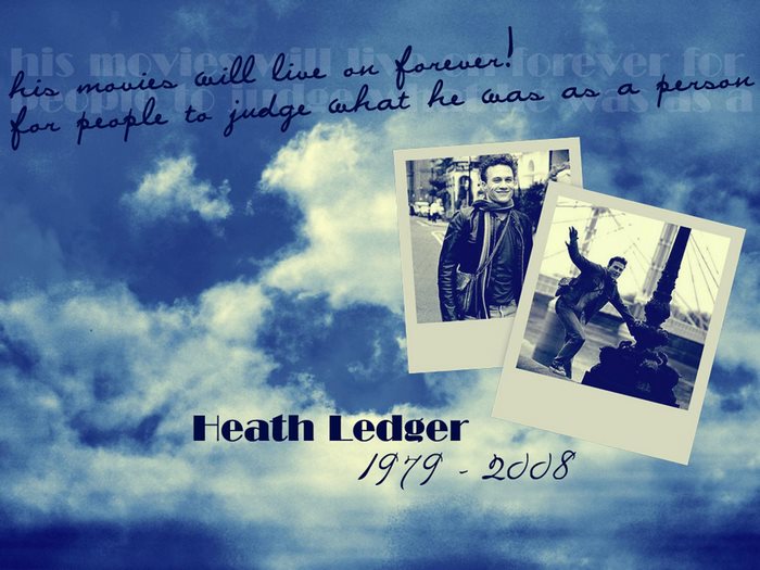 Heath Ledger tribute with photos and quote