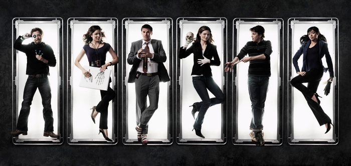 Cast of Bones in illuminated display cases