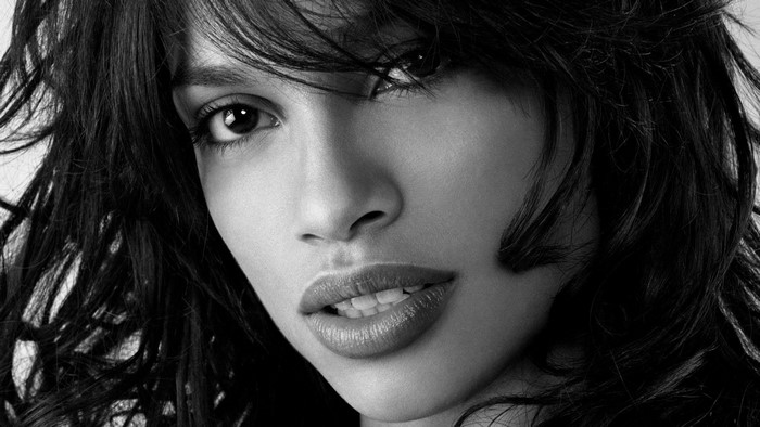 Rosario Dawson close-up portrait