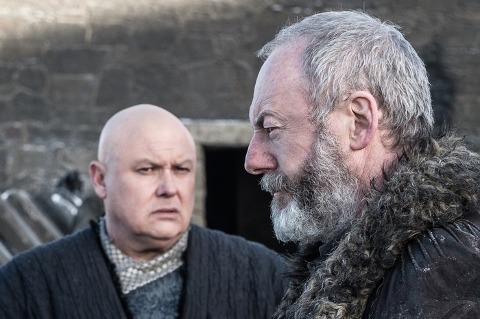 Lord Varys and Davos Seaworth from Game of Thrones