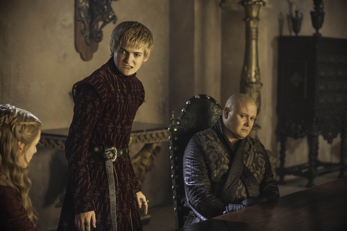Joffrey Baratheon and Varys from Game of Thrones