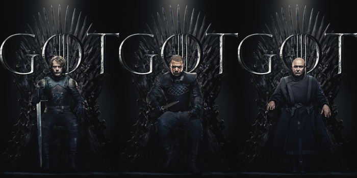 Game of Thrones characters on Iron Thrones