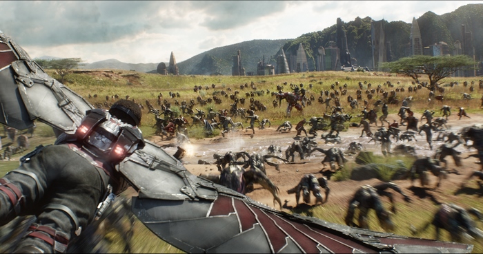Falcon from Avengers in Wakanda battle