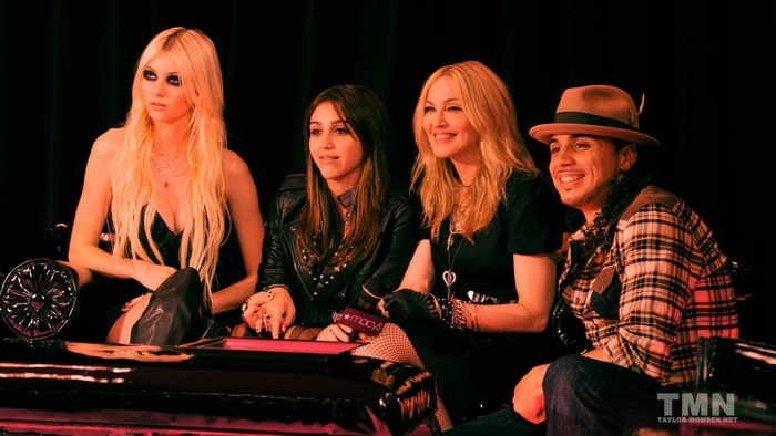 Taylor Momsen, Madonna, Lourdes Leon, and Jeremy Scott