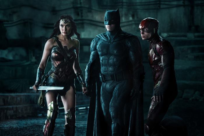 Wonder Woman, Batman, and The Flash from Justice League