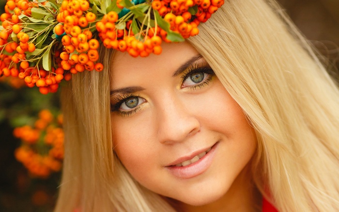 Woman with a flower crown