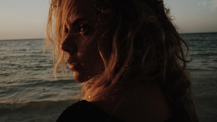 Ashley Benson by the ocean