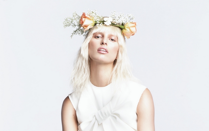Karolina Kurkova with Flower Crown
