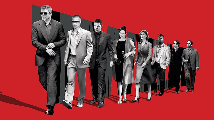 Ocean's Eleven cast walking