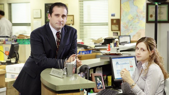 Michael Scott and Pam Beesly from The Office