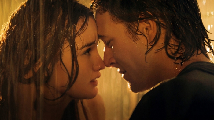 Michelle Monaghan in the rain