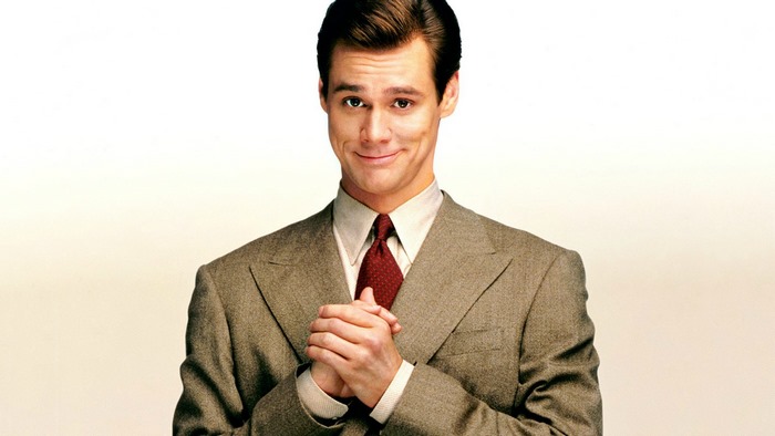Jim Carrey in a suit