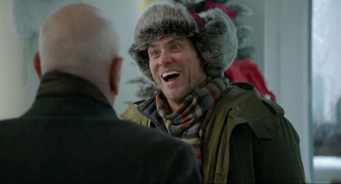 Jim Carrey in Winter Clothing