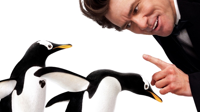 Jim Carrey and penguins