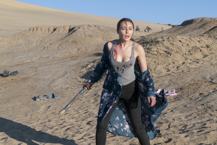 Alycia Debnam-Carey in a desert