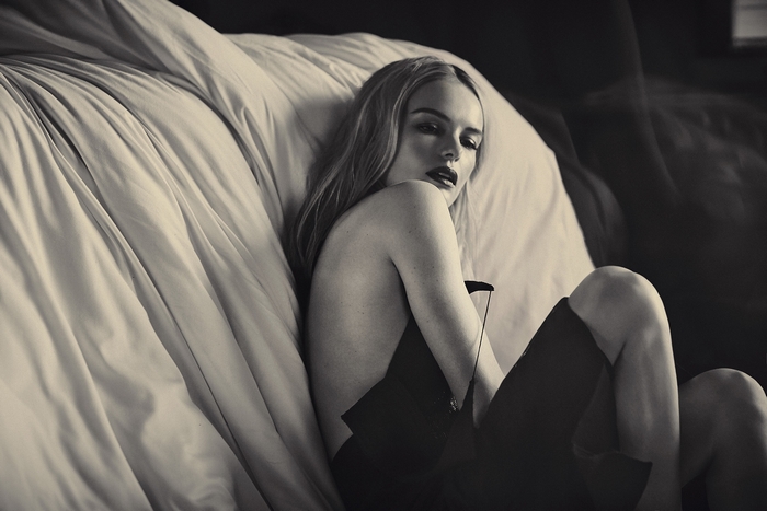 Kate Bosworth on a bed