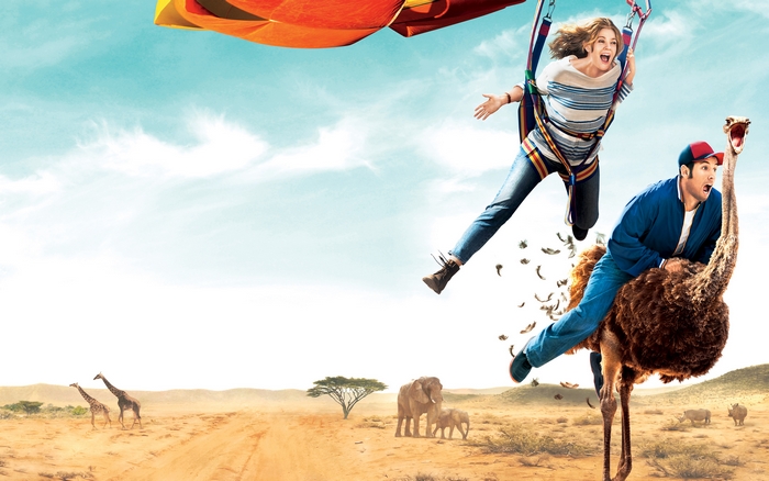 Drew Barrymore and Adam Sandler in Blended