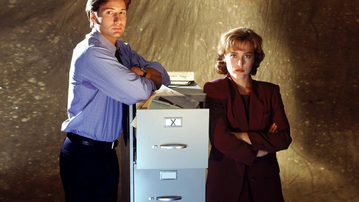 Mulder and Scully from The X-Files