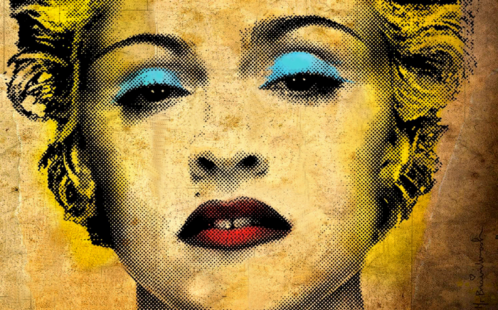 Madonna pop art portrait