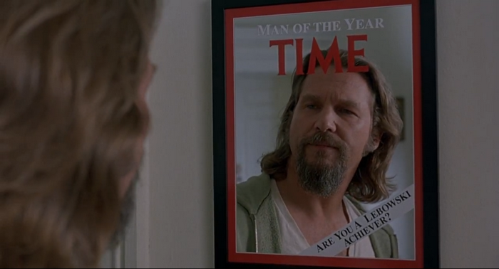 Jeff Bridges as The Dude on TIME Magazine cover