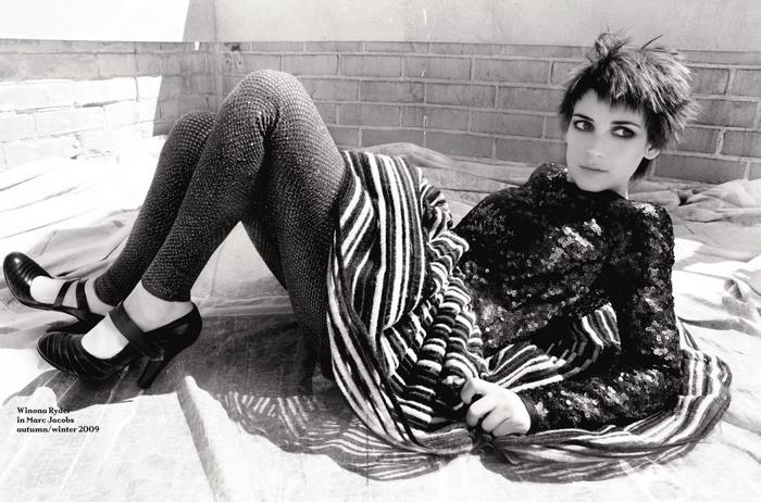 Winona Ryder in Marc Jacobs autumn/winter 2009
