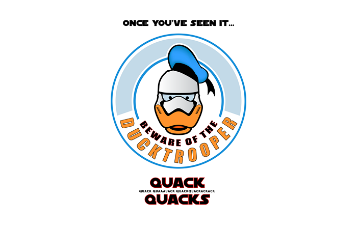Donald Duck as a Stormtrooper "Ducktrooper"