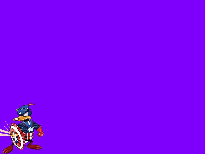 Donald Duck as Captain America