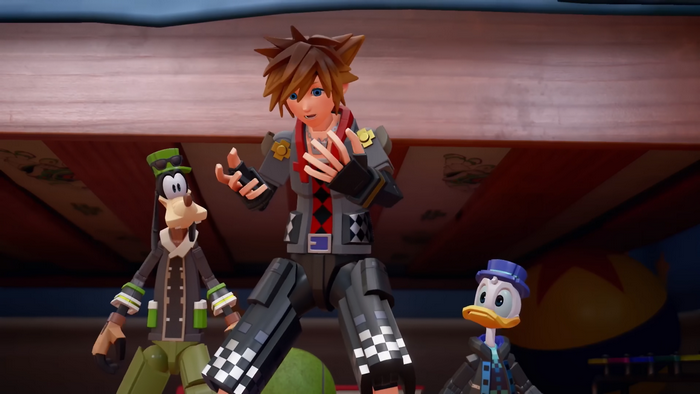 Sora, Donald Duck, and Goofy from Kingdom Hearts