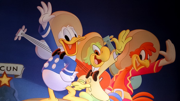 The Three Caballeros: Donald Duck, Panchito, and Joe Carioca