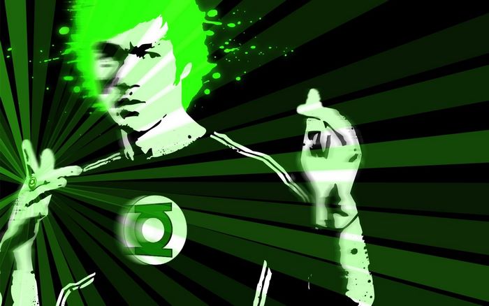 Green Lantern inspired art of Bruce Lee