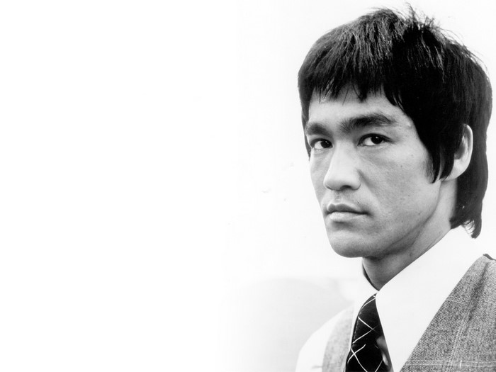Bruce Lee in a suit