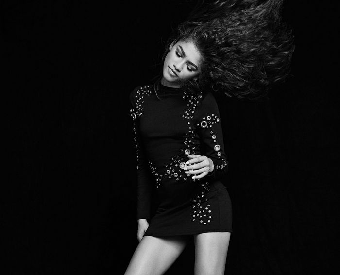 Zendaya in a black dress
