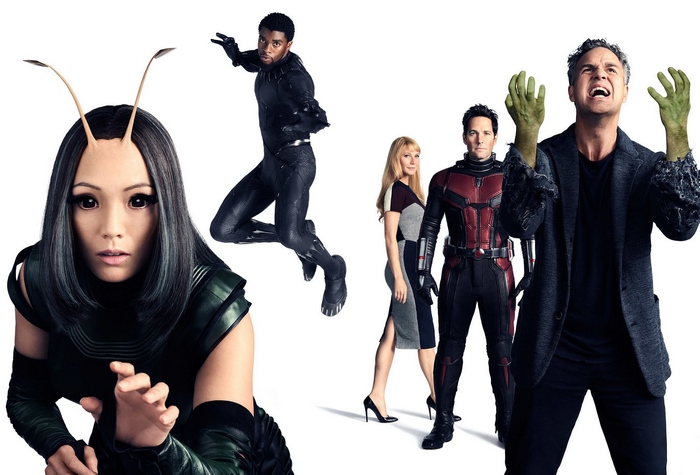 Mantis, Black Panther, Pepper Potts, Ant-Man, and Hulk