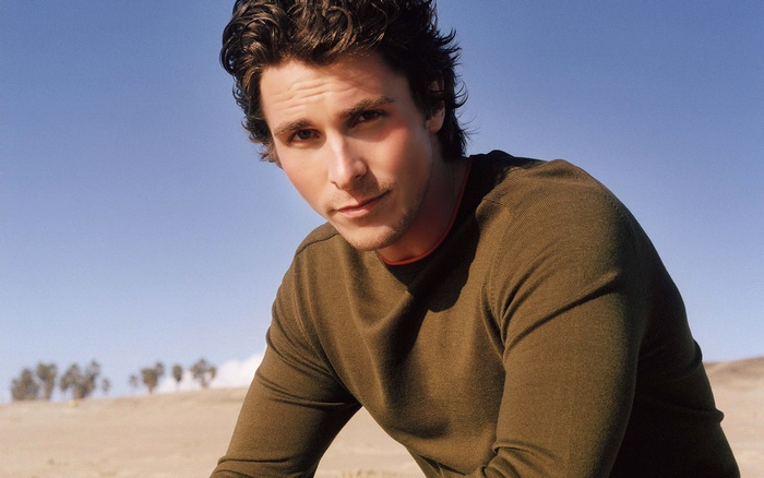 Christian Bale in a desert landscape