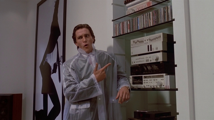 Christian Bale in Transparent Coat