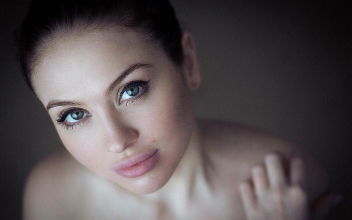Close-up of a woman's face