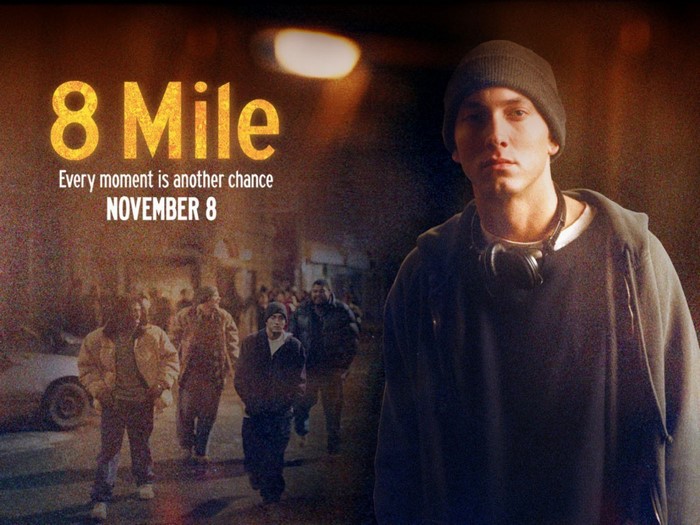 8 Mile Movie Poster with Eminem