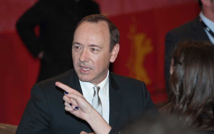 Kevin Spacey speaking at an event