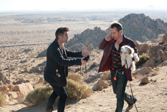 Sam Rockwell and Colin Farrell in desert
