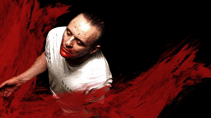 Anthony Hopkins covered in blood