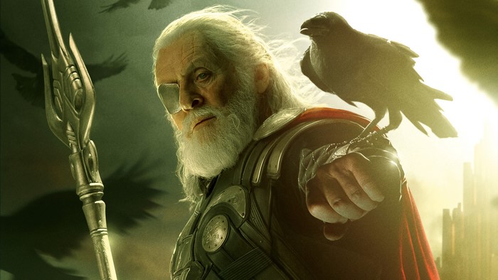 Odin from Thor with a raven