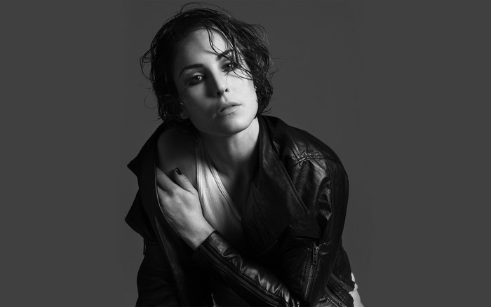Noomi Rapace in Leather Jacket