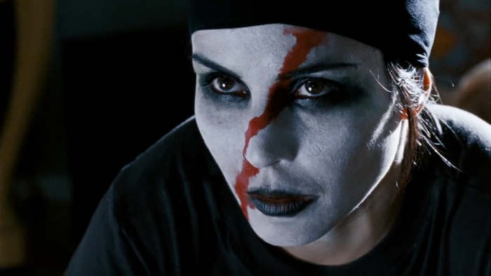 Noomi Rapace with face paint