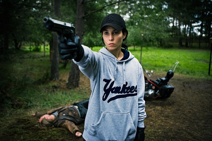 Noomi Rapace with Gun