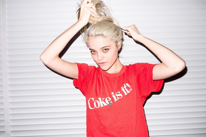 Sky Ferreira wearing a red Coke is it! t-shirt