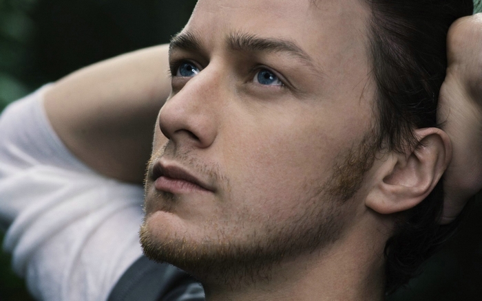 James McAvoy close-up portrait